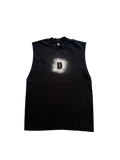 Black Graffiti Stencil Cutoff Tee