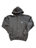 Vintage Gray Full Zip Hoodie